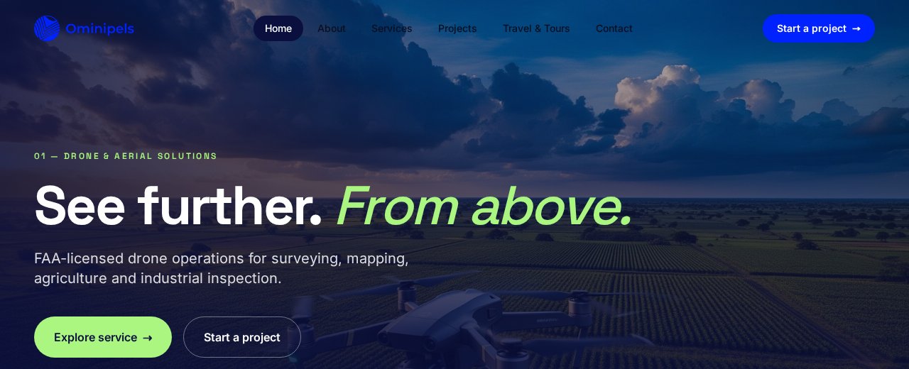 Ominipels website screenshot